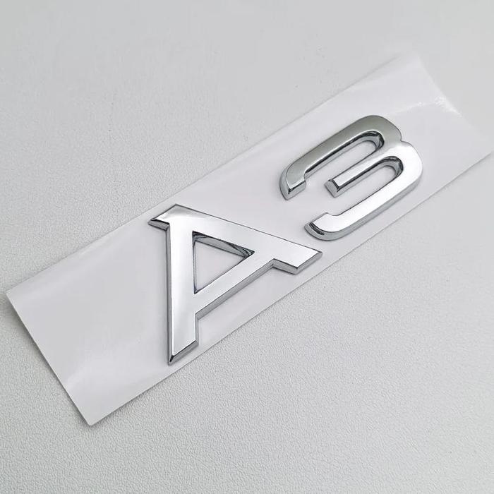 Gambar IMPORT 1PCS 3D ABS CHROME S LINE A1 A2 A3 A4 A5 A6 A7 A8 LOGO EMBLEM AUTO BADGE TRUNK DECAL FOR AUDI SLINE CAR BODY STICKER ACCESSORIES - A3 Chrome dari It Median undefined Tokopedia