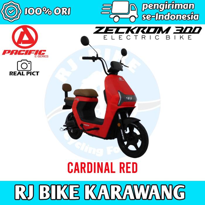 Gambar SEPEDA LISTRIK PACIFIC ZECKROM 300 EBIKE 500 WATT GARANSI RESMI - Cardinal Red dari RJ BIKE OFFICIAL undefined Tokopedia