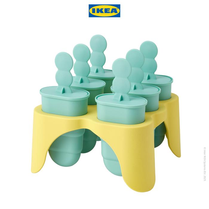 Gambar IKEA UPPFYLLD Cetakan Es Loli Isi 6pcs Kitchenware - Toska/Kuning dari IKEA Indonesia undefined Tokopedia