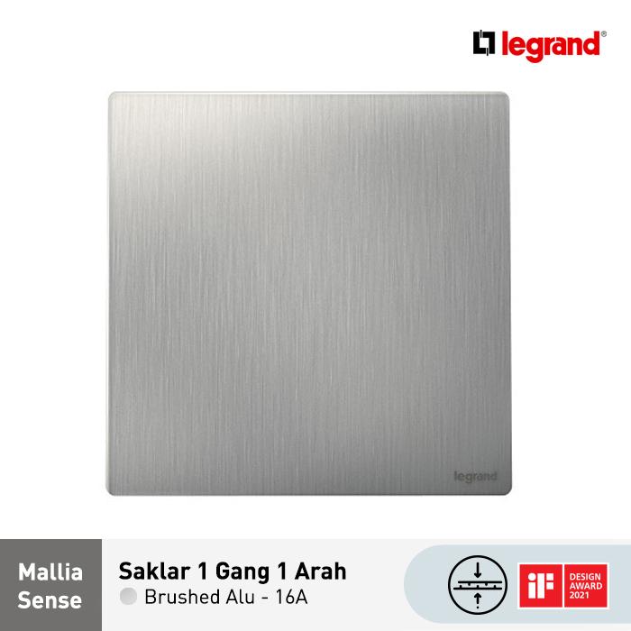 Gambar Legrand Mallia Sense - Saklar 1 Gang 1 Arah - 16A - Brushed Alu dari Legrand Indonesia undefined Tokopedia