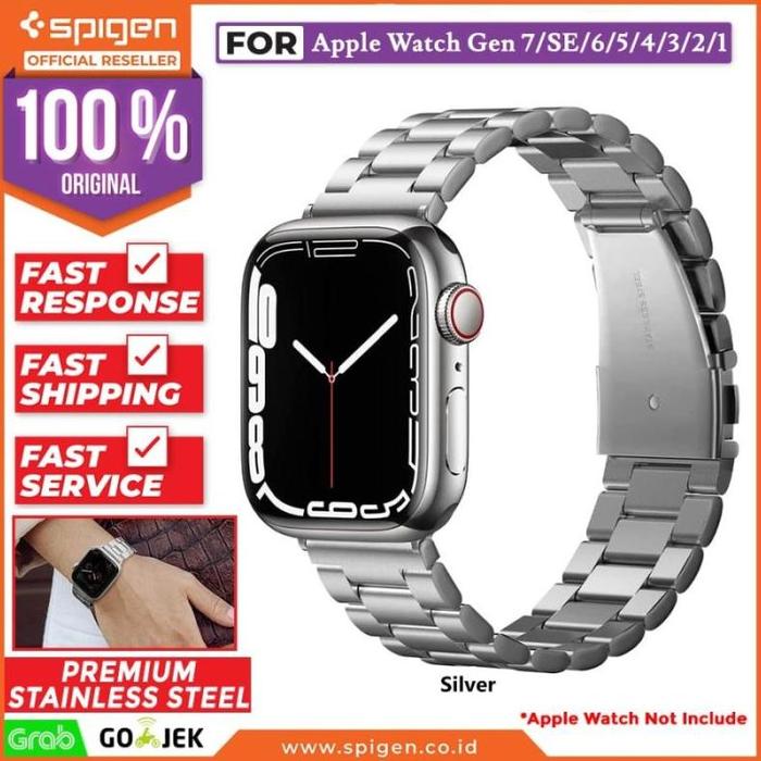 Jual Promo Terbatas Stainless Steel Strap Apple Watch 45mm 44mm
