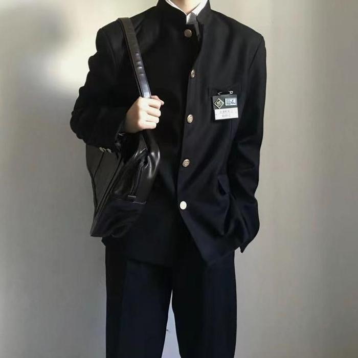 Gambar DKSetelan Seragam Zhongshan Seragam Sekolah Gagak Jepang Nol LinglanJKPakaian Bisnis Pria dan Wanita - Mantel Hitam, M dari KAIXIY STORE undefined Tokopedia