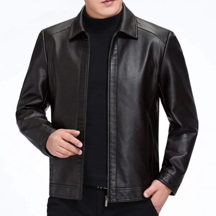 Gambar BRO STORE - Jaket Kulit Asli Domba Garut Kualitas Super-Jaket Kulit Asli Pria-Jaket Kulit Asli Ori - Hitam, XS dari Bro_Store ID undefined 4 Tokopedia