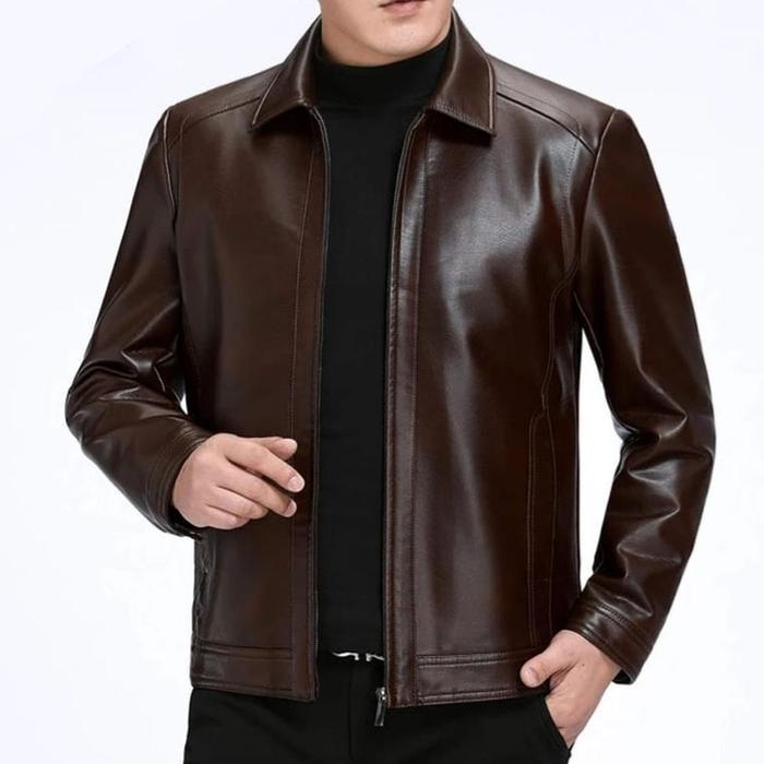 Gambar BRO STORE - Jaket Kulit Asli Domba Garut Kualitas Super-Jaket Kulit Asli Pria-Jaket Kulit Asli Ori - Hitam, XS dari Bro_Store ID undefined 5 Tokopedia