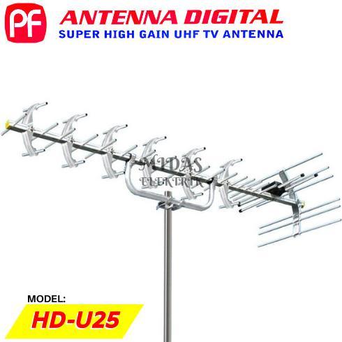 Gambar Antena Televisi Luar Ruangan Digital Outdoor PF HDU HD U 25 U25 HDU25 Super High Gain UHF TV Antenna - + Dengan Bubble dari Cahaya_berkah99 undefined Tokopedia