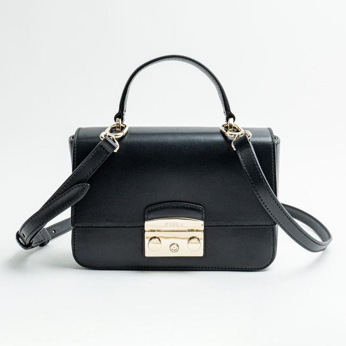 Gambar FURLA METROPOLIS MINI TOP HANDLE BAG ORIGINAL READY STOCK - BLACK dari The Luxury of Bags undefined Tokopedia