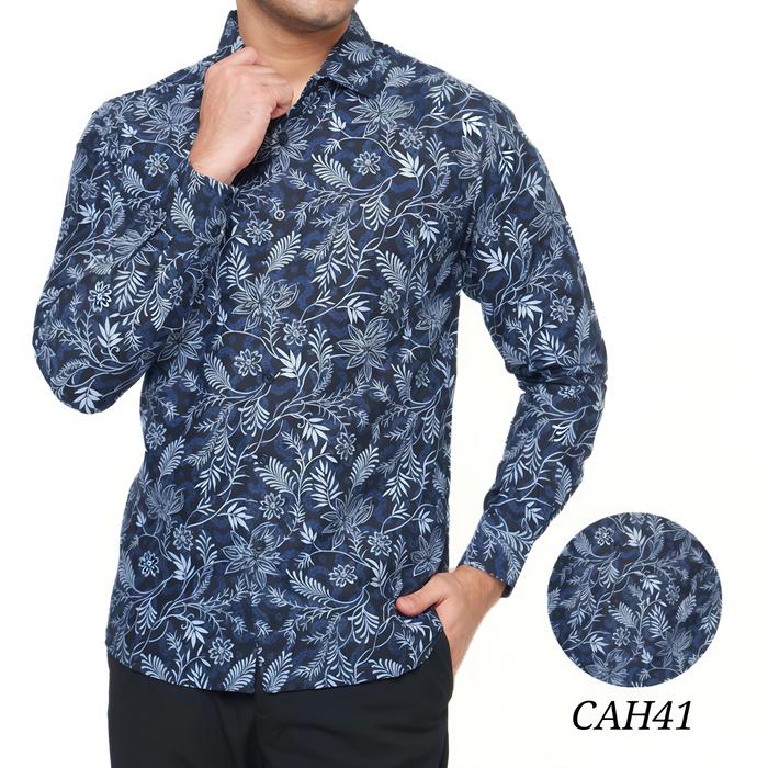 Gambar Cassano kemeja batik slim fit pria M. L XL 270528 - M dari cassano official undefined Tokopedia