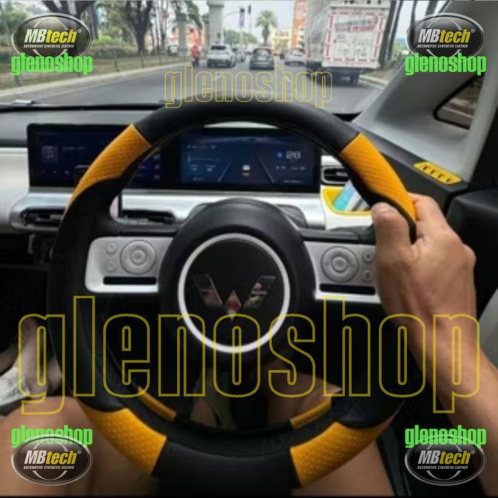 Gambar SARUNG STIR MOBIL MBTECH ORI... WULING AIR EV - MangoBD/HITAM, M dari glenoshop undefined Tokopedia