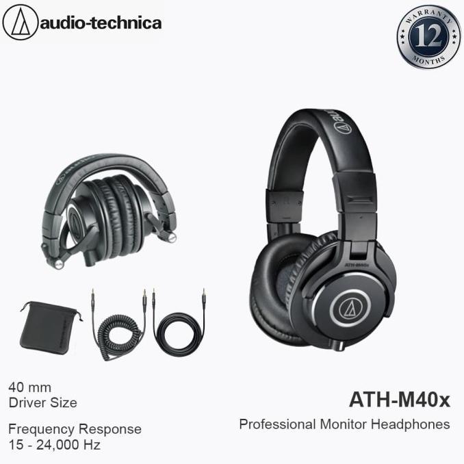 Jual New Product Audio-Technica Ath-M40X Black Store