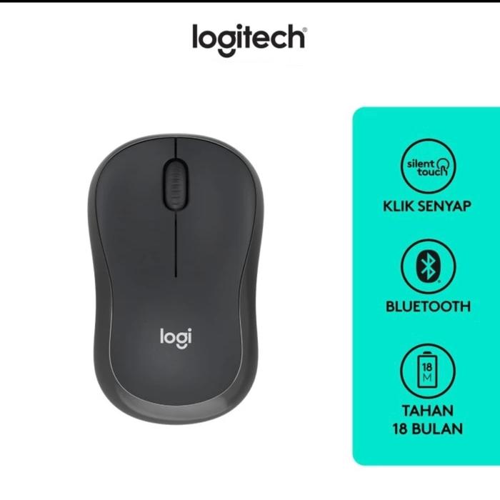 Gambar Logitech M241 Silent Bluetooth Mouse Wireless tanpa dongle usb receive - Hitam dari Thewisest Okesop undefined Tokopedia