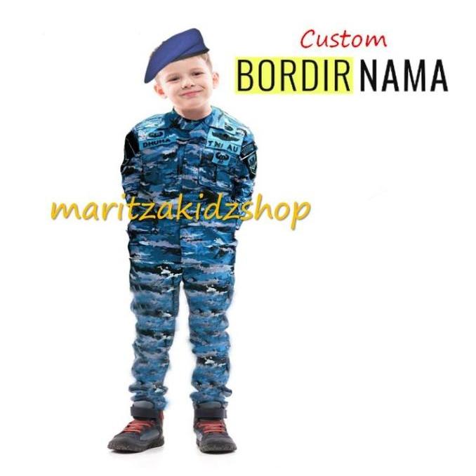 Gambar KOSTUM PROFESI TENTARA TNI AURI AU LORENG BIRU ANAK - SIZE1 dari R.A STOREd undefined 2 Tokopedia