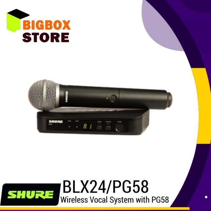 Gambar Ready Microphone Wireless Shure Blx24A/Pg58 Original Termurah dari VokalKita undefined Tokopedia