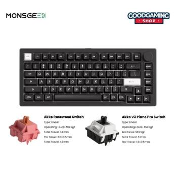 Gambar [Gimy Gim] MonsGeek M1 V5 VIA Custom Mechanical Keyboard - whiteon blckful, akko v3 piano dari Gimy Gim undefined Tokopedia