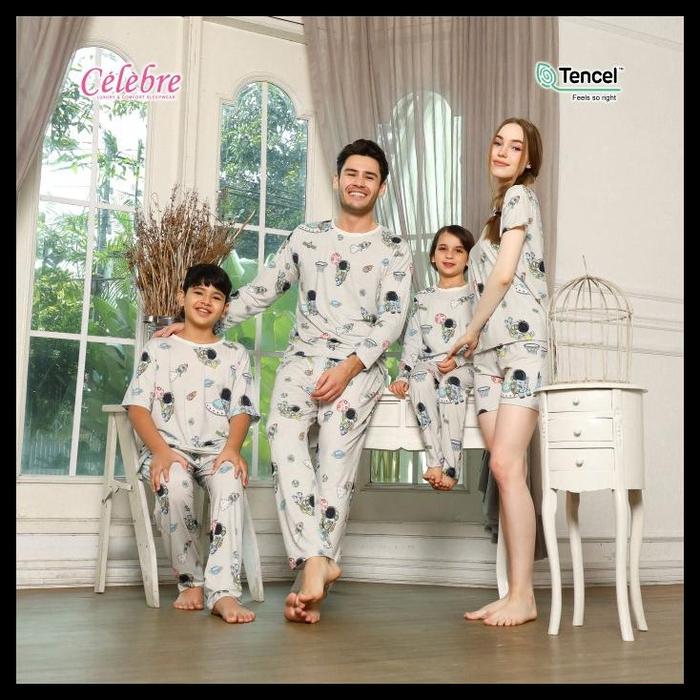 Gambar PODUK TERLARIS PIYAMA / BAJU TIDUR ANAK & DEWASA 100% TENCEL MICRO MODAL ASTRONOT ABU - Dewasa PDK/PDK, M dari PilePlain undefined Tokopedia