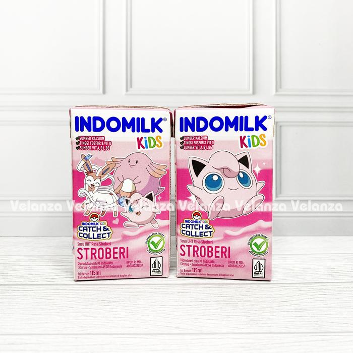Gambar Susu Indomilk UHT Kids 115 ml 1 karton/dus Isi 40 pcs - Strawberi dari Velanzaa undefined Tokopedia