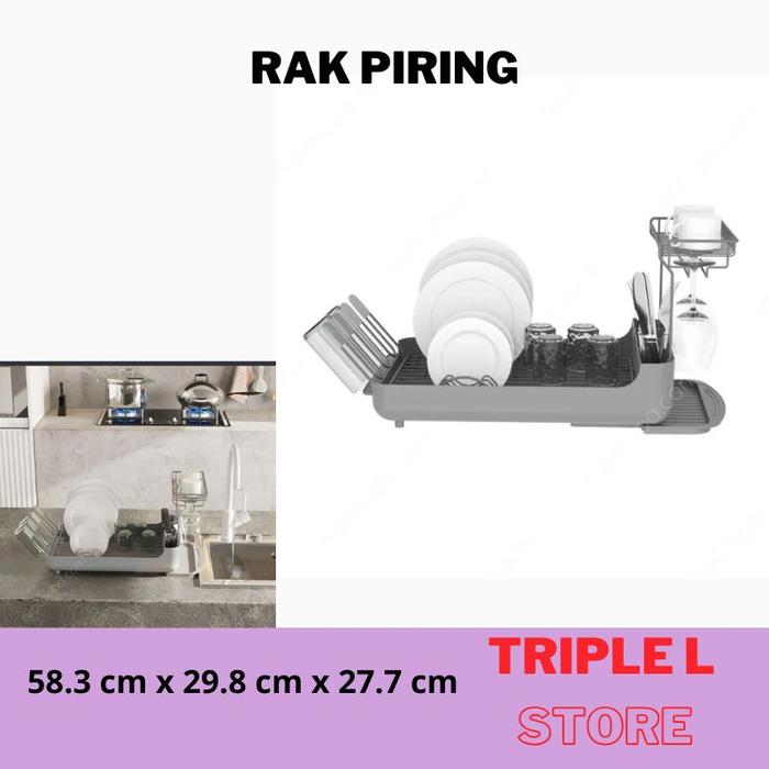 Gambar INFORMA Rak Piring Tempat Pengering Piring Gelas Sendok Abu dari triple L.Store undefined Tokopedia