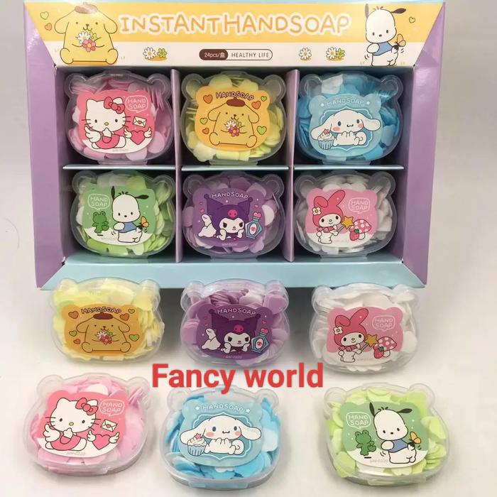 Gambar INSTAN HAND WASH . Sabun kertas instan Sanrio dari Fancy World Stote undefined Tokopedia