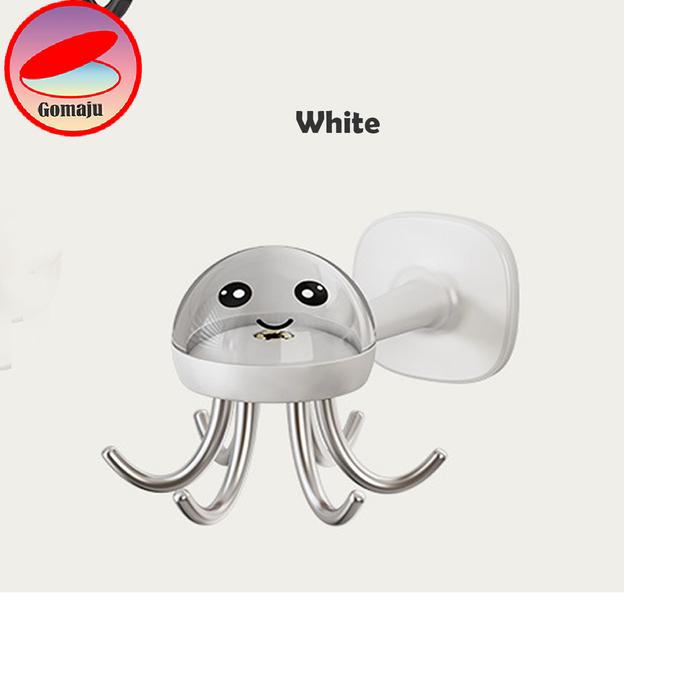 Gambar Hook 6 Cakar Gantungan Multifungsi Model Octopus Six-Claw Swivel Hook Rak Gantung 360 Derajat - White dari Gomaju TikStor undefined Tokopedia
