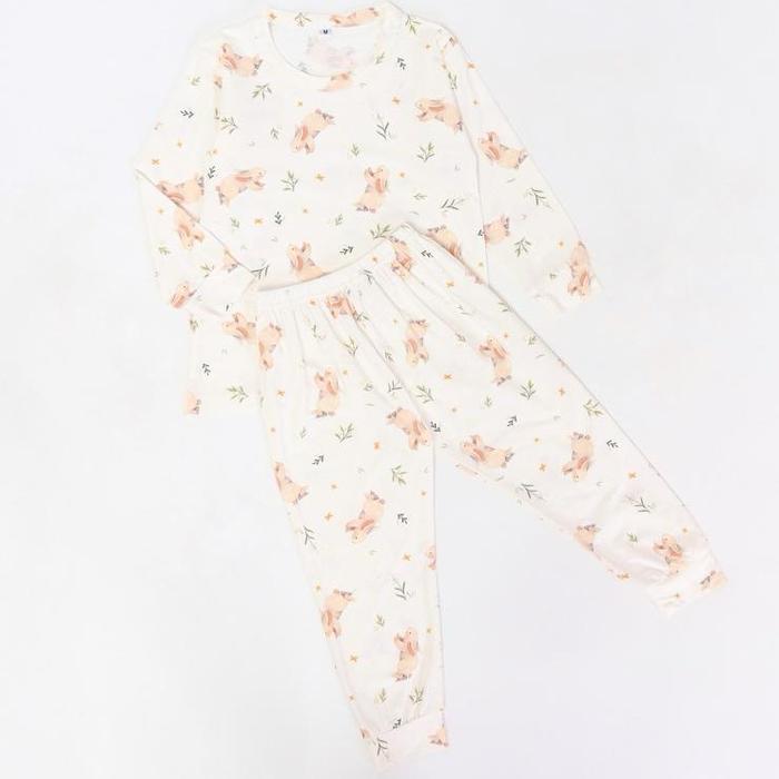Gambar Ready Stock Pajamas Set - Tencel Long Set Bunny - BW, S dari AmooShopp undefined Tokopedia