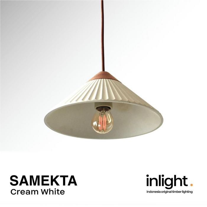 Gambar Inlight Samekta  - Lampu hias Unit dari concrete dan kayu - Olive Grey dari ARPA KAYU undefined Tokopedia