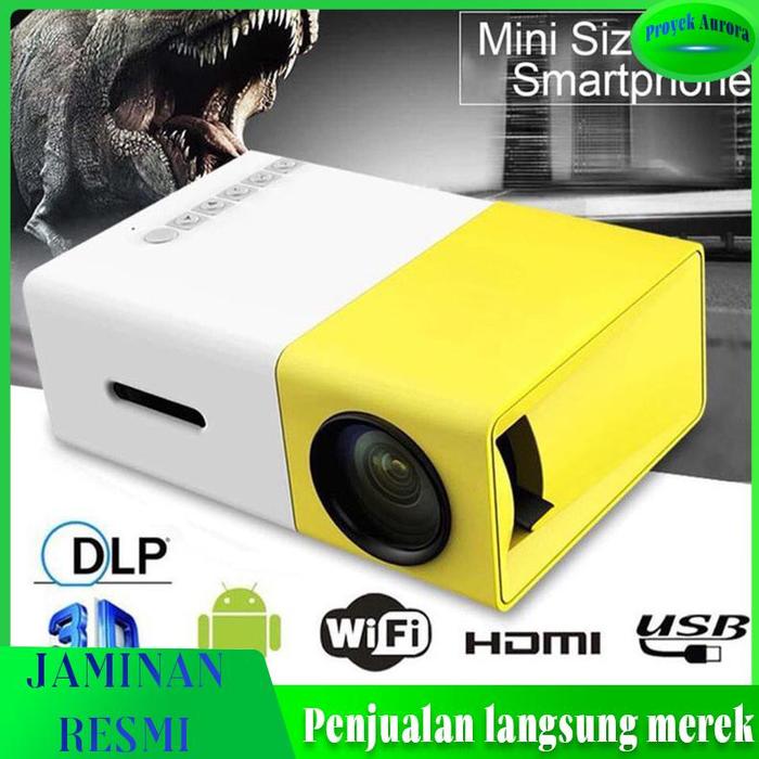 Gambar PROMO 【Flash Sale!!!】Raja bayi Mini Proyektor YG300 Proyektor LED 1080 P Portabel Mini Projector Bioskop Bioskop Rumah Terbuka dengan PC Laptop USB/SD/AV/HDMI Pocket Input untuk TV Video Game Film Party Home Entertainment Pico Projector - Kuning Putih - 2 dari supermie004 undefined Tokopedia