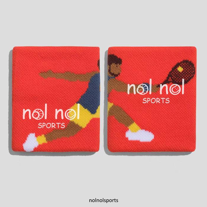 Gambar NNS WRISTBAND tennis wrist band olahraga tenis woman man never give up alcaraz zheng qinwen - 2pcs man dari nolnolsports undefined Tokopedia