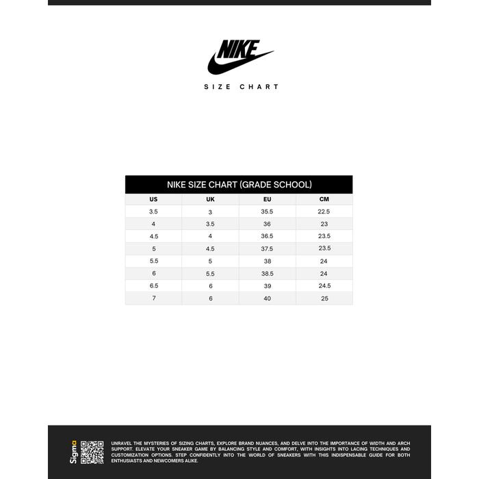 retro 1 size chart
