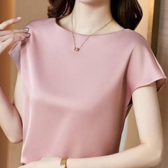 Gambar baju blouse wanita inner dalaman blazer atasan korea - pink muda, S dari sentana019383 undefined Tokopedia