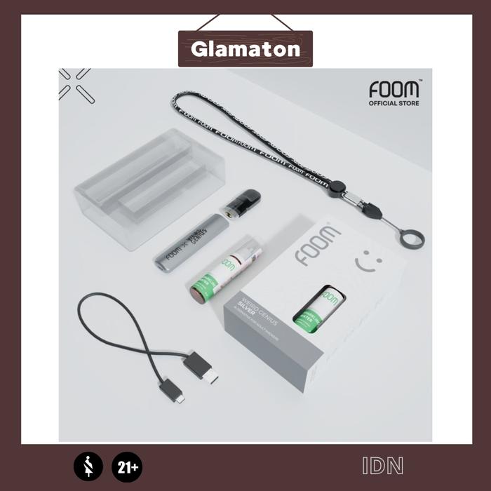 Gambar DEVICE FOOM POD X WEIRD GENIUS NEW SERIES PLUS FOOM SALT 15ML AUTHENTIC BY FOOM LAB X WEIRD GENIUS - SILVER dari glamaton88 undefined Tokopedia