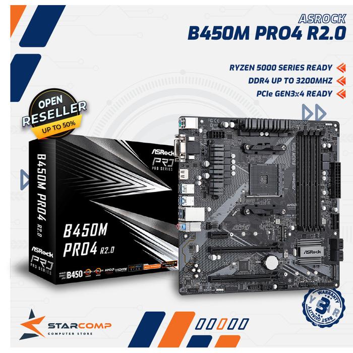 Pro4 Motherboard Asrock B450m Pro Promo ASRock B450M Pro4