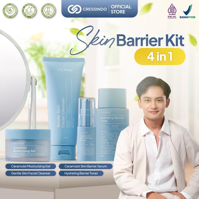 Gambar THE FACE 4X Ceramides Skin Barrier Kit | Cleanser, Serum, Toner, Moisturizer - Skin Barrier Kit dari Cressindo undefined Tokopedia