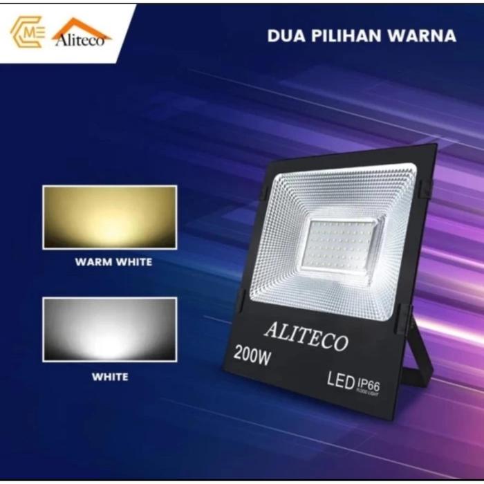 Gambar lampu sorot LED 200 watt 200w outdoor IP66 lampu sorot 200w led smd - Aliteco 200w, cahaya PUTIH dari CityLED undefined Tokopedia
