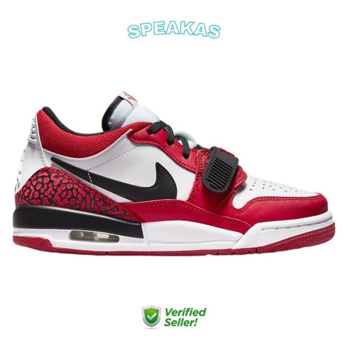 Gambar Nike Air Jordan Legacy 312 Low White Black Gym Red (GS) Original BNIB - 38 dari dayrashopwear undefined Tokopedia