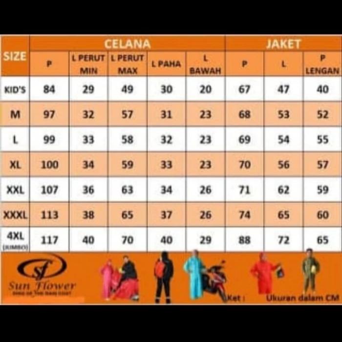 Gambar Jas Hujan Sun Flower Raincoat Sunflower Bukan Asv Axio Acold - S Kids Anak dari ORDER LAGI REBORN undefined Tokopedia