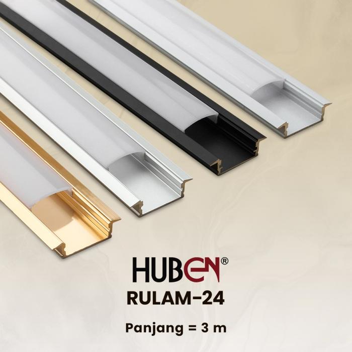 Gambar Rulam 24 / rulam 17 rumah lampu led strip housing / cover led Huben - Anodize, Rulam17 dari Althario furniture undefined Tokopedia