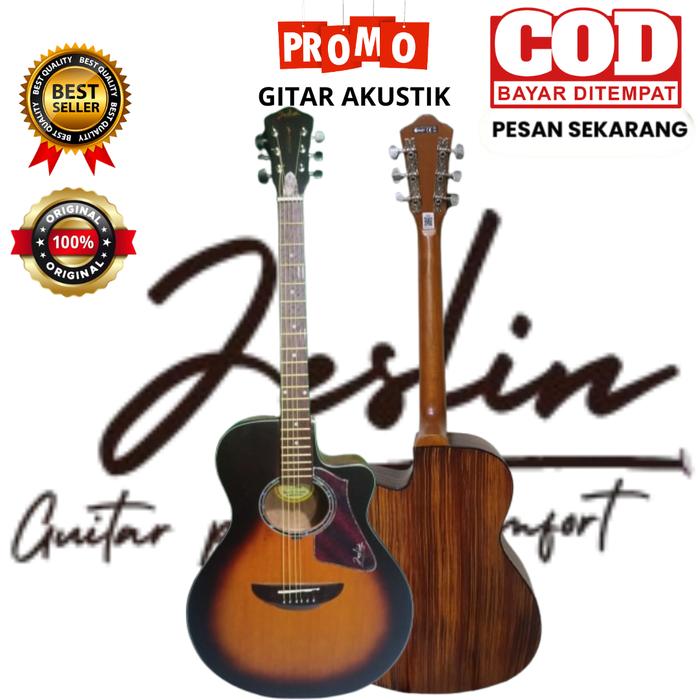Gambar Gitar Akustik Original JESLIN JS-500 NA/SB/NH Gratis Paking Kayu - JS-500 SB, Akustik No Tas dari Jeslin Music undefined Tokopedia