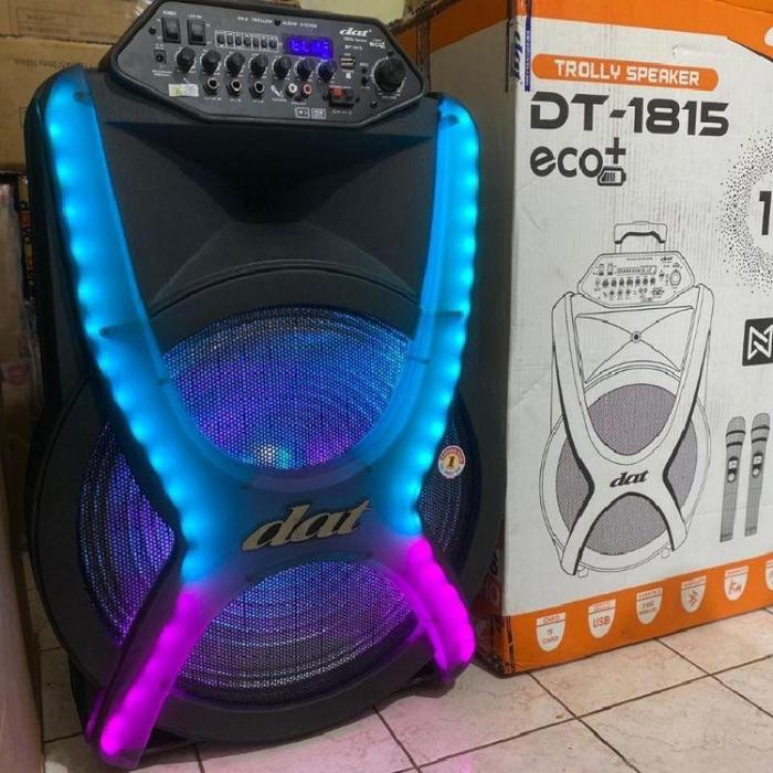 Gambar SPEAKER PORTABLE WIRELLES DAT DT-T-1815 ECO+ 18INCH dari NEW VISION ELECTRONICS undefined Tokopedia