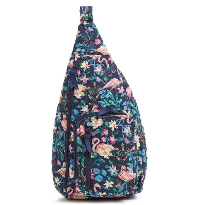 Vera Bradley Sling Backpack Flamingo Garden