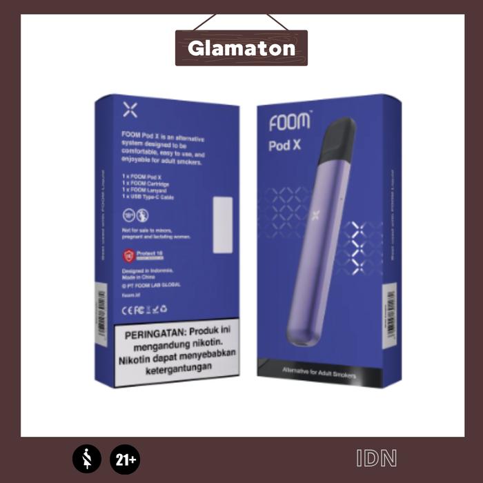 Gambar POD KIT DEVICE FOOM POD X KIT NEW ORIGINAL FOOM POD X KIT - WILD PURPLE, DEVICE ONLY dari glamaton88 undefined Tokopedia