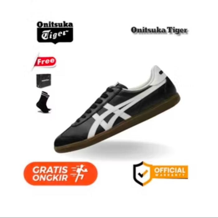 Gambar Sepatu Sneakers Wanita Onitsuka Tiger Tokuten Original Cristal Pink White Free Paperbag - Black White Gum, 36 dari ONITSUKA OFFICIAL IDN undefined Tokopedia