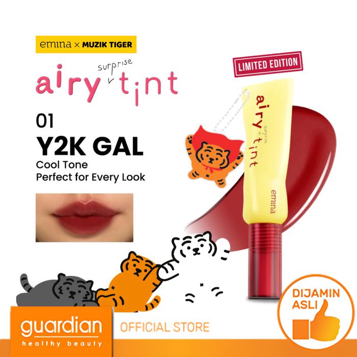 Gambar Emina Airy Surprise Tint 01 Y2K Gal 3Gr + Keychain dari Guardian Official Store undefined Tokopedia