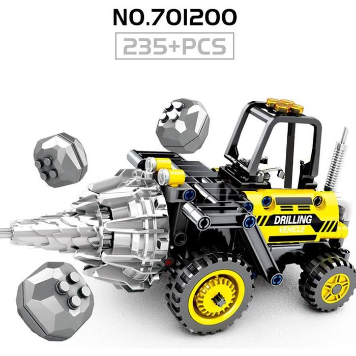 Gambar [JS] Sembo Blocks Technique 701200 701201 Bricks Bukan Lego Truk Konstruksi Diskon Promo Murah - Driller Machine dari Jati Setia undefined Tokopedia