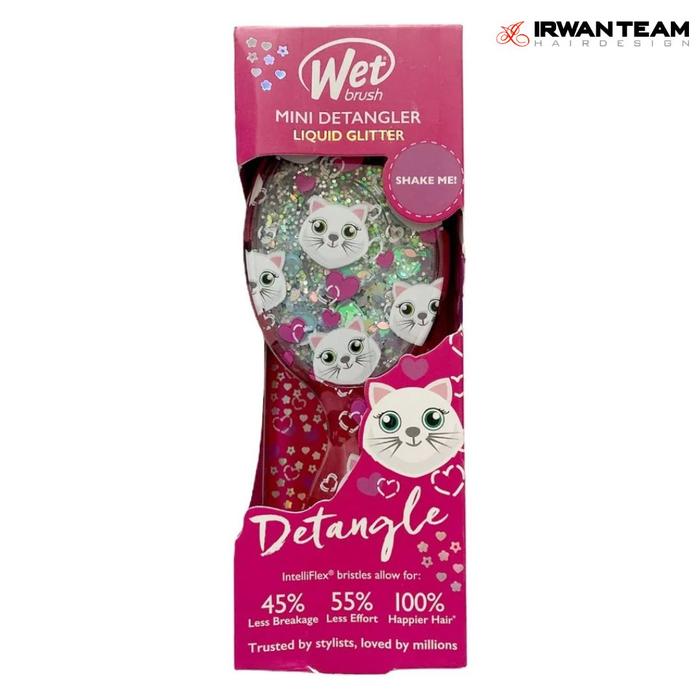 Gambar The Wet Brush Mini Liquid Glitter - Sisir Anti Kusut - Kitty dari Irwan Team undefined Tokopedia