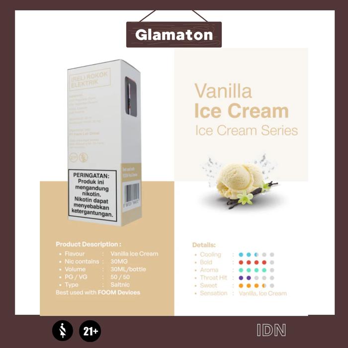 Gambar LIQUID FOOM ICE CREAM NEW SERIES FLOOID 30ML 30MG AUTHENTIC BY FOOM LAB X 2THUMBS - VANILLA  dari glamaton88 undefined Tokopedia