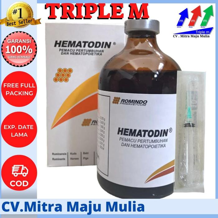 Gambar HEMATODIN 100 ML ROMINDO - PEMACU PERTUMBUHAN DAN HEMATOPOETIK HEWAN - +syr5cc dari potsikan undefined 5 Tokopedia