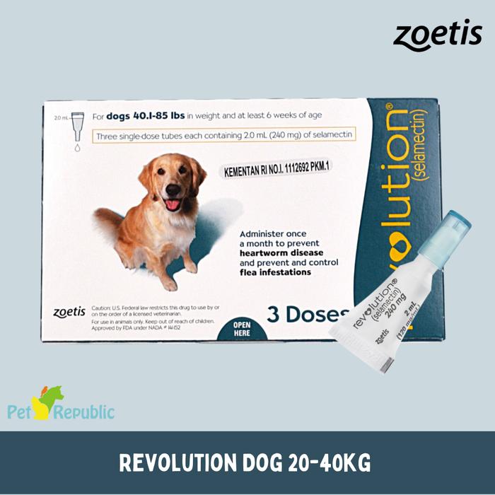 Gambar REVOLUTION Obat Kutu Anjing TEAL 2.0ml 1pcs dari Pet Republic Indonesia undefined Tokopedia