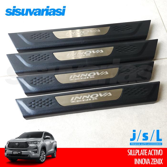 Gambar Sillplate Innova Zenix 2022 2023 2024 2025 Aksesoris Premium Sill Plate Pelindung Pintu Samping Elegan - ACTIVO dari Sisu Variasi undefined Tokopedia