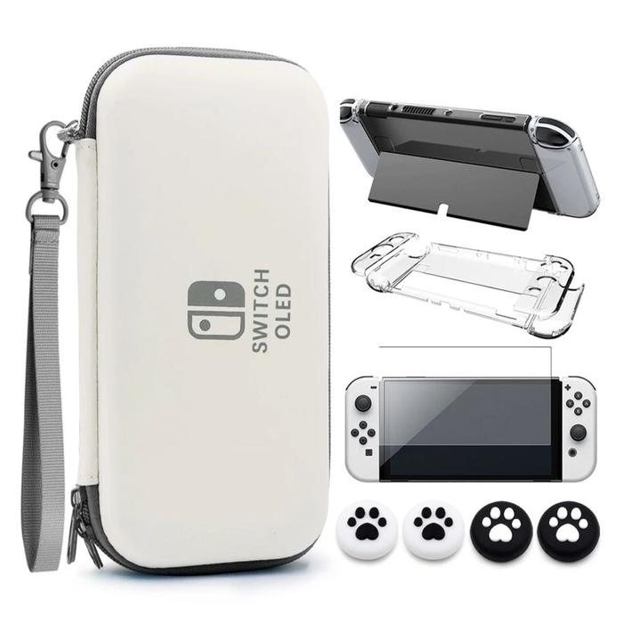 Gambar Carrying Case Travel Storage Bag Screen Protector Tas Untuk Switch OLED Aksesoris - White Gray dari EC Store Jakarta Kota Administrasi Jakarta Barat Tokopedia