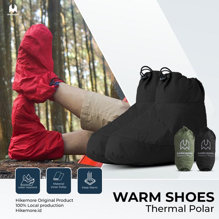 Gambar Hikemore Thermal Warm Shoes Tent Boot Polar Hiking Outdoor - Black, XL dari Hikemore undefined Tokopedia