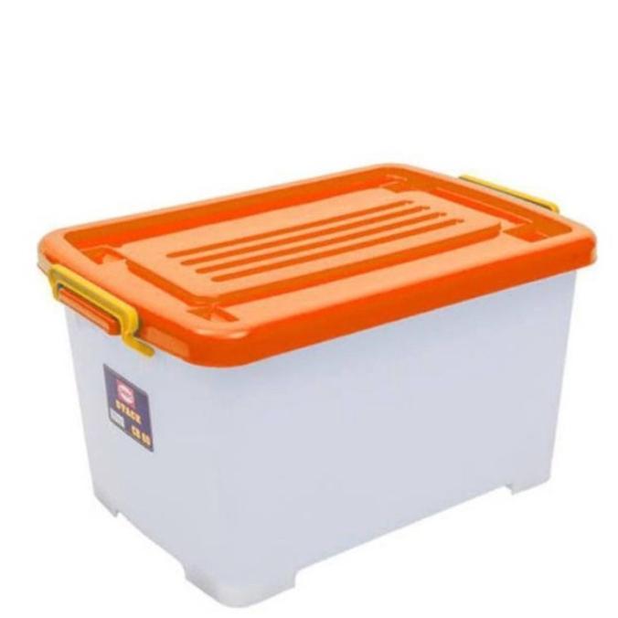 Gambar Container Box Plastik Tempat Penyimpanan Pakaian/Barang Shinpo CB 30 45 52 60 70 82 95 130 150 195 210 280 - CB 60  dari GemilangRasa undefined Tokopedia